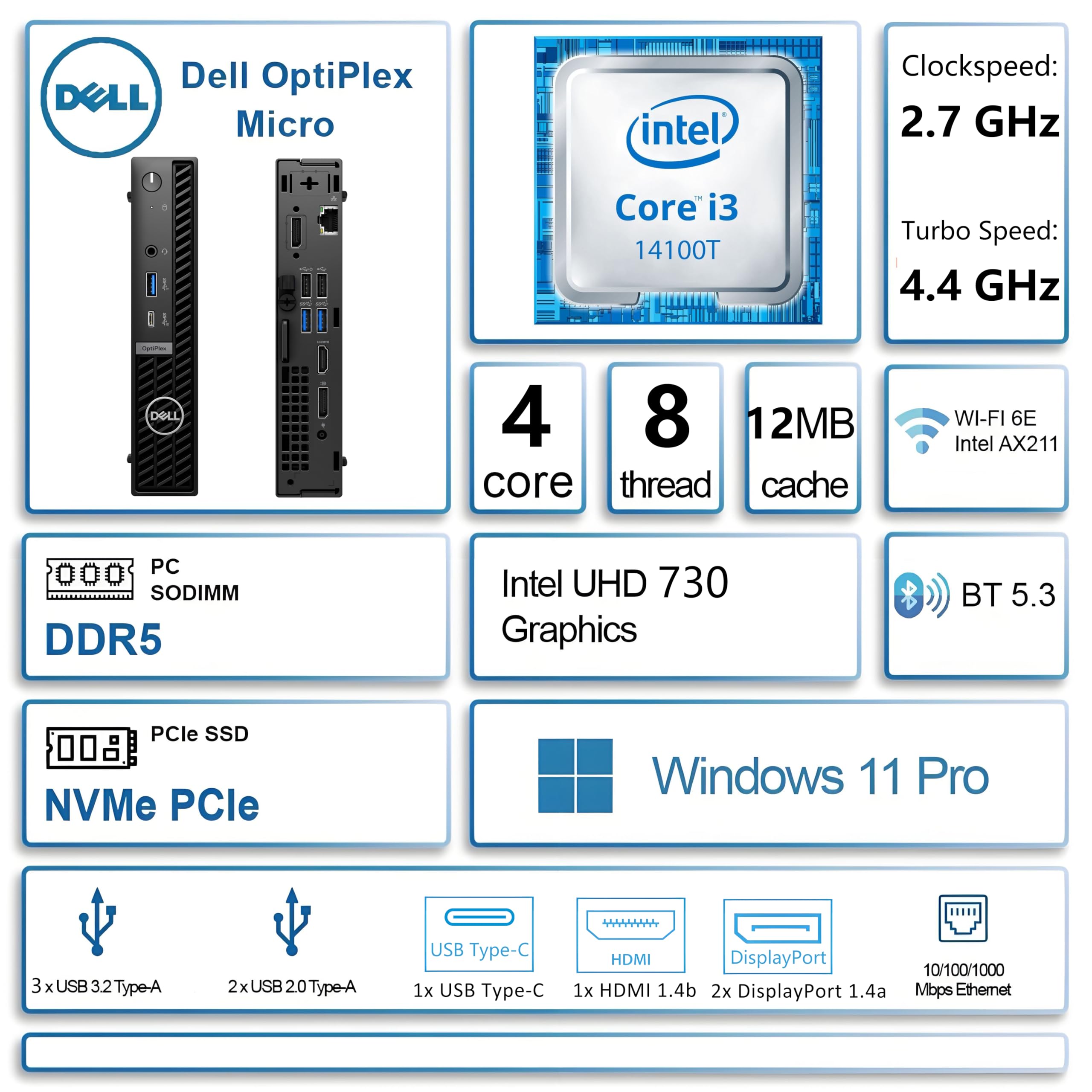 Amazon.com: Dell 2026 OptiPlex MFF 7000 Compact Buseness Desktop
