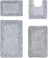 Vista 46 de Better Trends Alfombras en forma de corazón de 30 pulgadas, 100% algodón, suave, antideslizante, lavables, absorbentes de agua, para la entrada