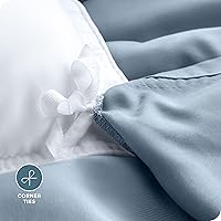 Vista 213 de Bare Home Funda de edredón extra larga – Premium 1800 súper suave – Funda de edredón ligera y fresca – Ropa de cama suave y transpirable