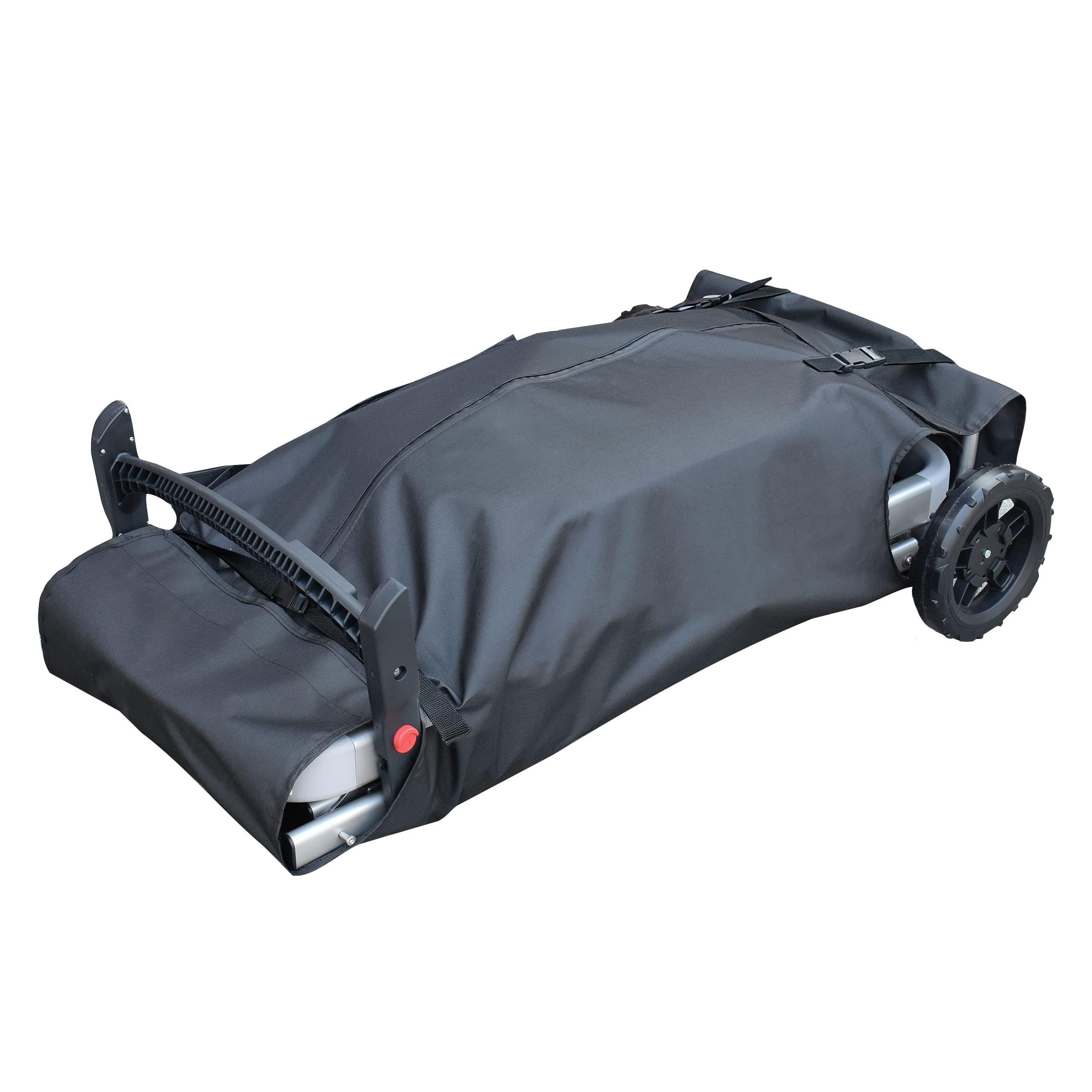 Pokrowiec ochronny na grilla do Weber 9010001 Traveler wytrzymały wodoodporny materiał Oxford 600D przenośny pokrowiec do przechowywania, kompatybilny z Weber 7030 Cargo Protector torba do