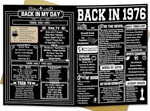 Miniatura 10 de Asmallgf Tarjeta de regalo grande de 90 cumpleaños para abuelo, abuela, mamá, papá, decoraciones retro de cumpleaños de 90 años para mujeres y