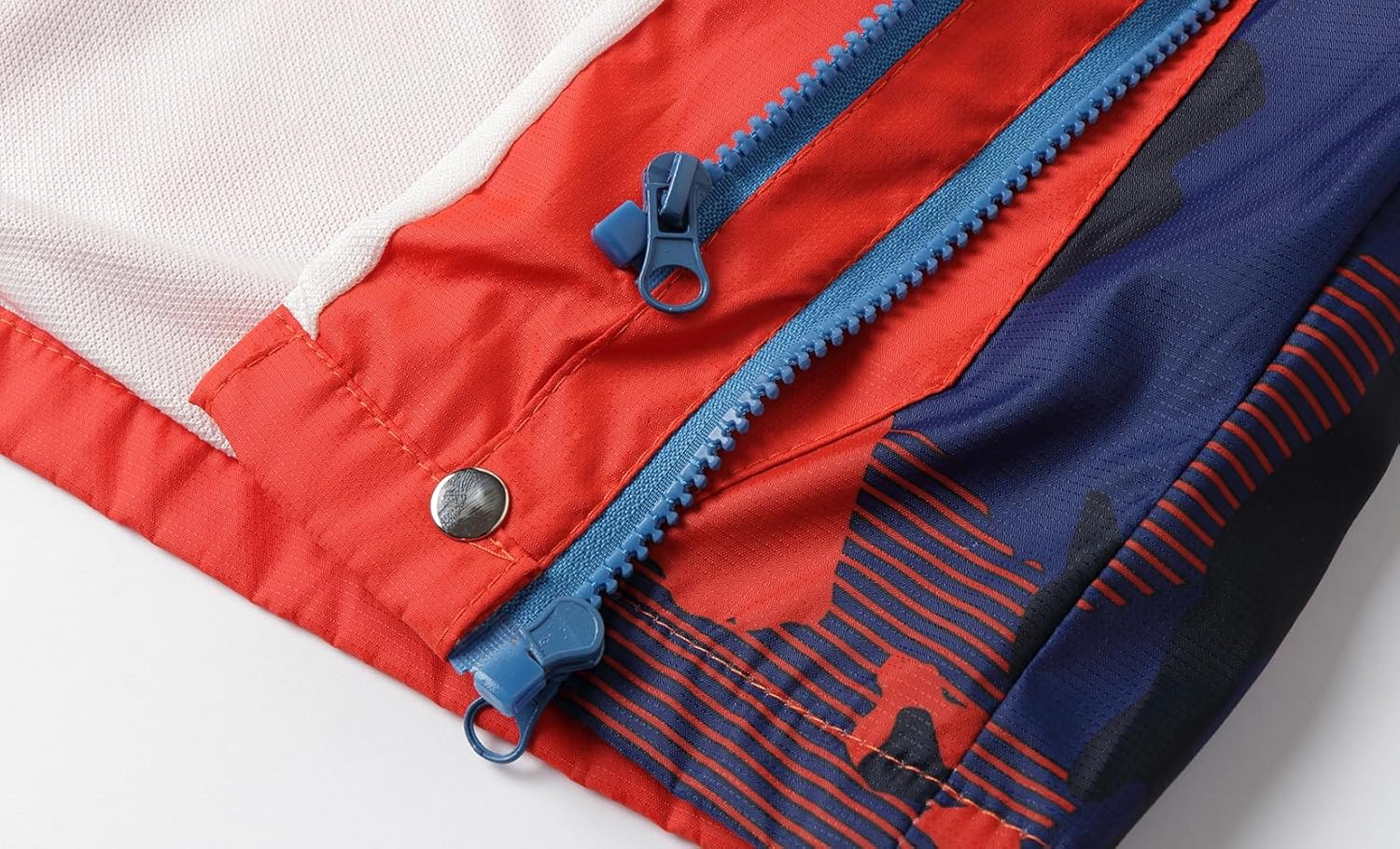 LittleSpring Boys Girls 3 in 1 Jackets Detachable Waterproof Fleece Jacket with Zipper Pockets - Image 5