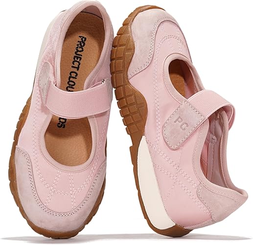 Project Cloud Girls Shoes - Memory Foam Insole Kids Shoes Girls Sneakers - Lightweight Mary Jane Flats & Non-Slip Comfortable Kids Sneakers (Little Donna)