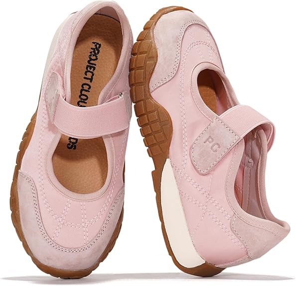 Project Cloud Girls Shoes - Memory Foam Insole Kids Shoes Girls Sneakers - Lightweight Mary Jane Flats & Non-Slip Comfortable Kids Sneakers (Little Donna)