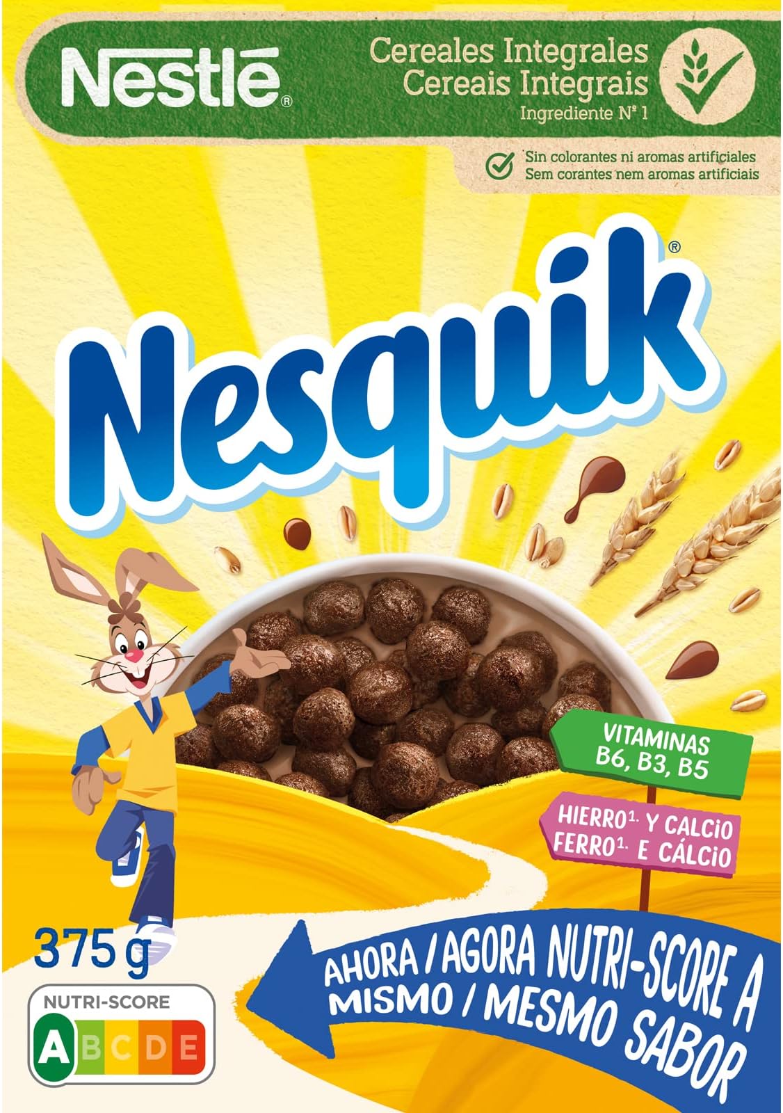 NesquikBreakfast cereals - chocolate flavor - 375 g. Valentinas Market (1)