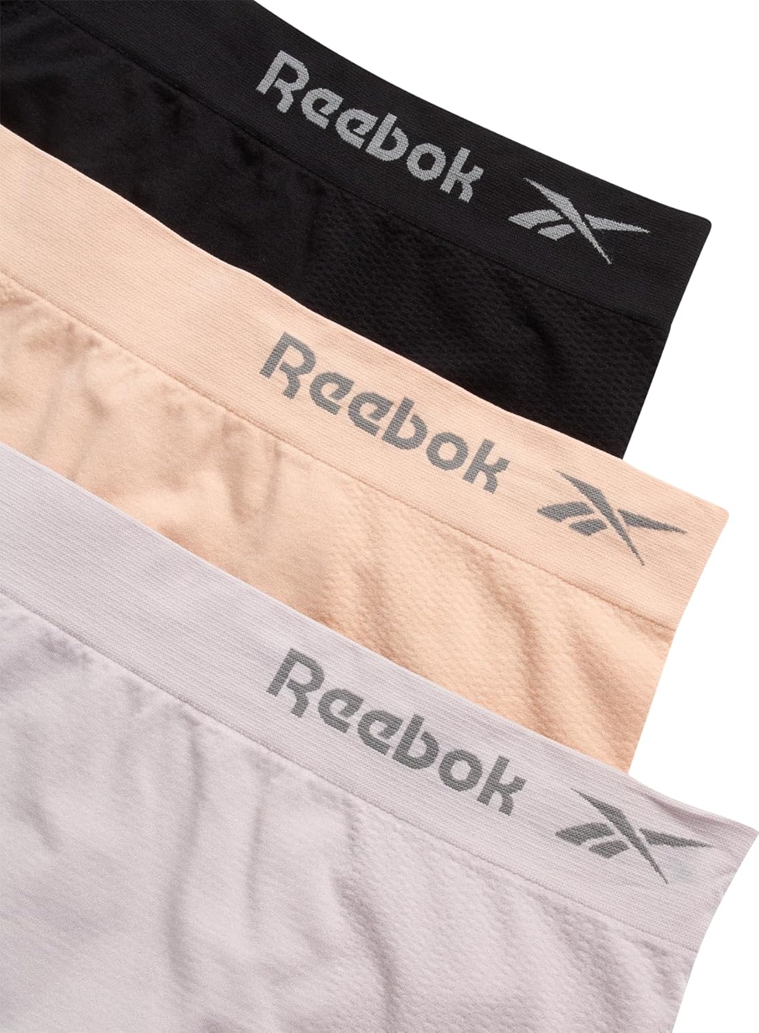 Reebok Womens Briefs Underwear - 3 Pack Soft Stretch Performance High Waisted Brief Panties - Seamless Underwear for Women - Image 3