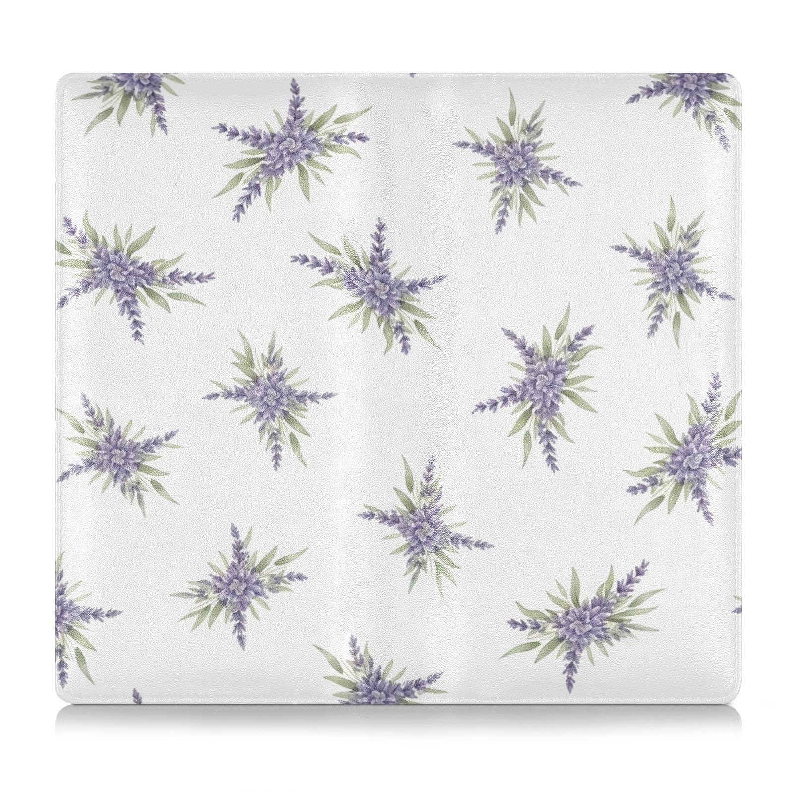 BURSTDDY Lavender Leather Car Registration and Insurance Holder,Registration and Insurance Card Holder Glove Box Car Organizer Car Document Holder for Cards, Driver License