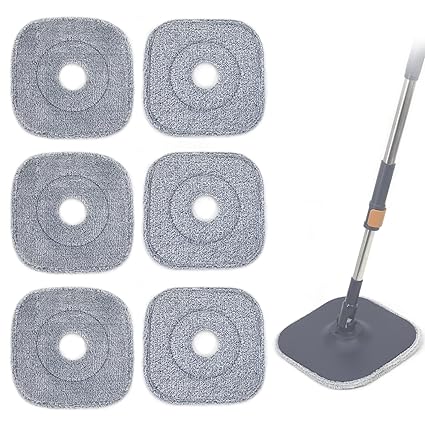 Suntage Mop Head Replacement Pads (Pack of 6)