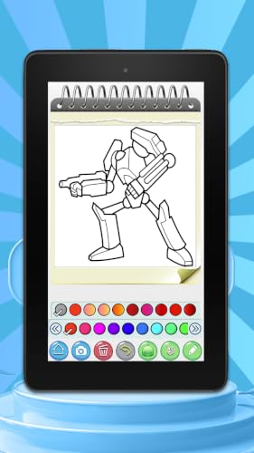 Robot Coloring Book : Robot Transform Coloring Page For Kids And Adult – vue 2