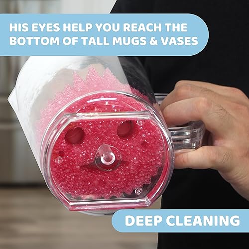 Miniatura 4 de Juego de esponja funcional  Esponja médica diaria Daddy Mommy, cara feliz sonriente, firme en frío y suave en cálido, sin arañazos, sin olor, 2