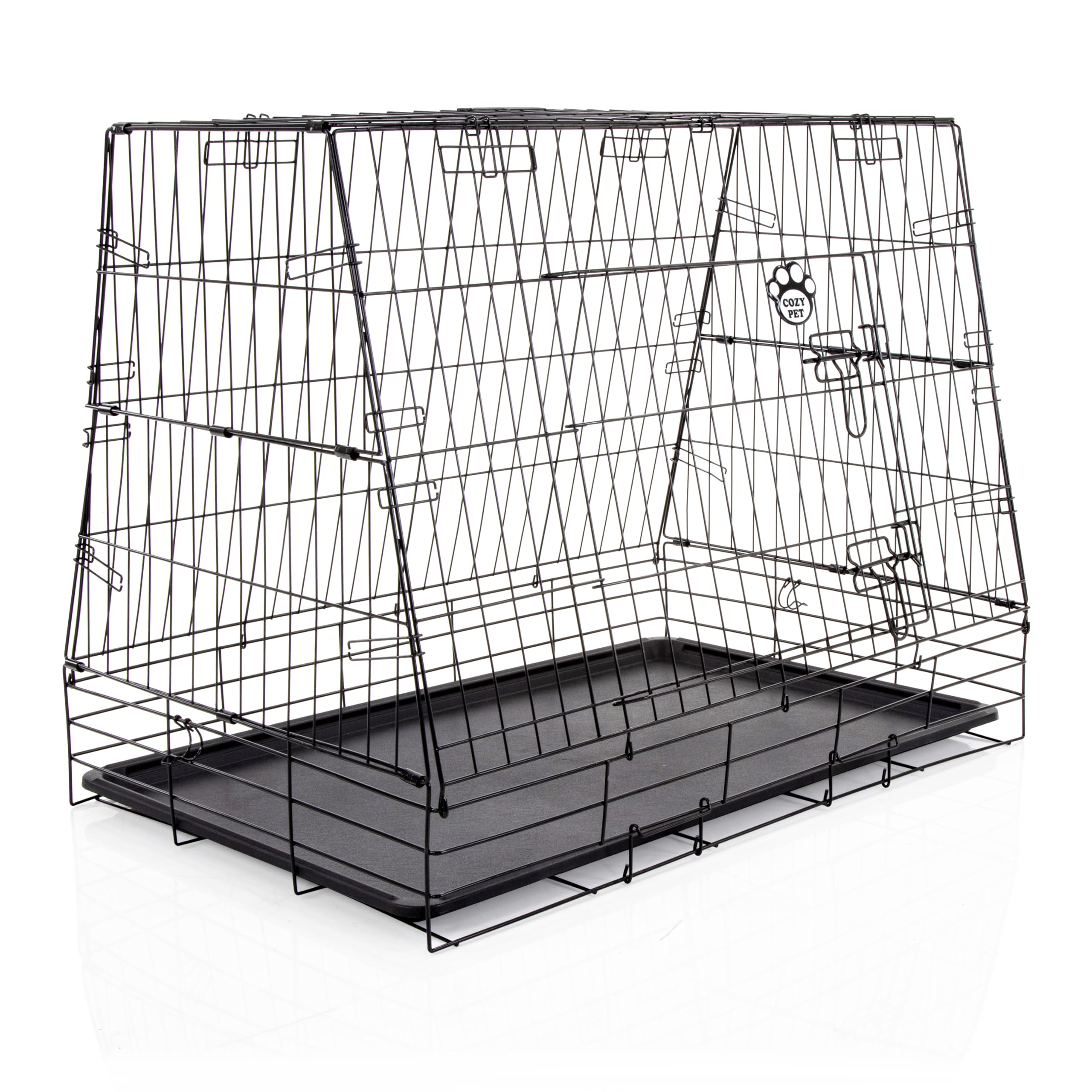Car Dog Cage 36" by Cozy Pet, Fits Most Makes Audi BMW Fiat Ford Honda Hyundai Kia Jaguar Toyota Renault Vauxhall VW Volvo Puppy Crate Model CDC07 — view 14
