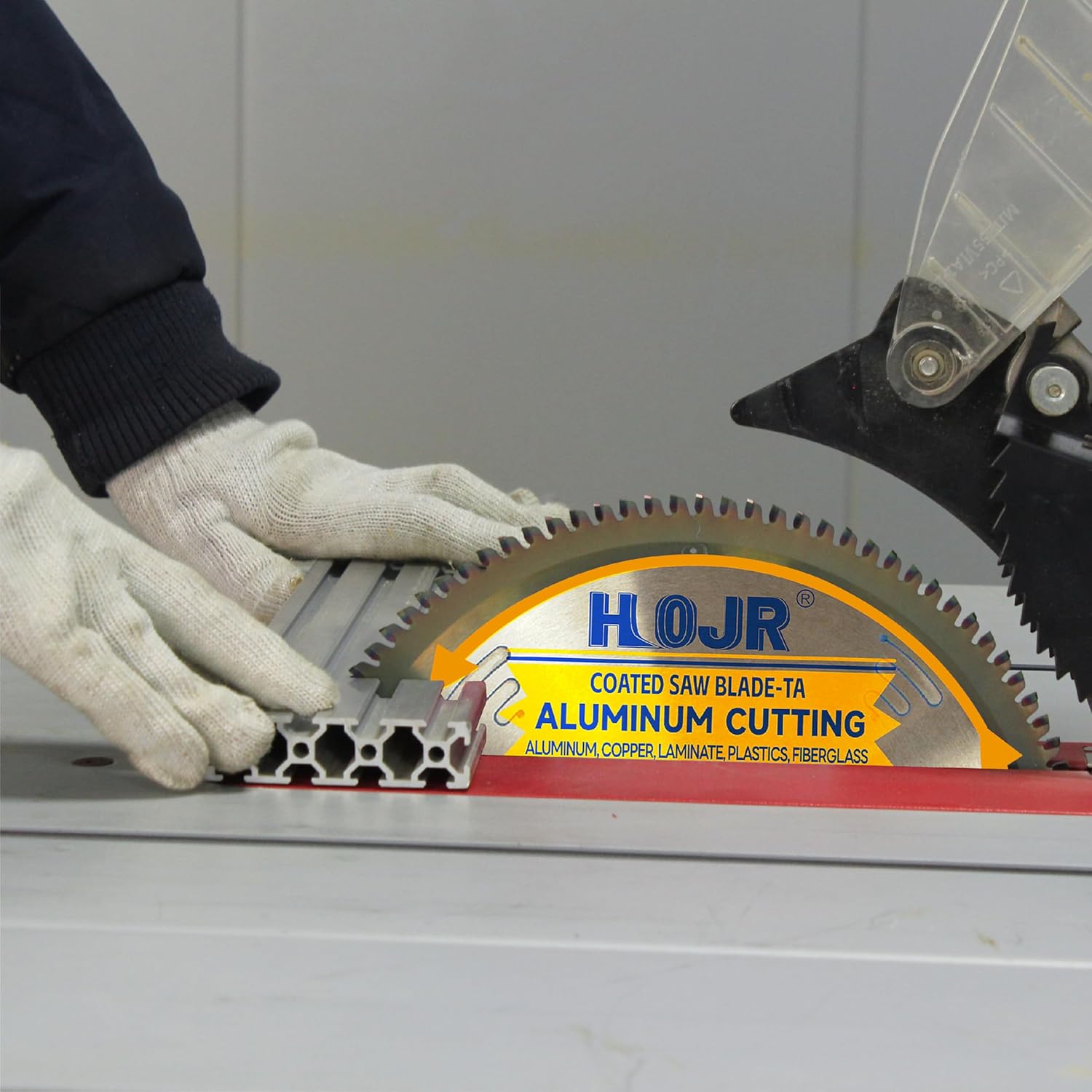Aluminum Cutting Circular Saw Blade, Thin Aluminum,Laminate,Melamine,Plastic,Flooring Cutting,The Cutting Head uses a Special Anti-Heat Sticking Coating,NFM 10 inch 100-Tooth 5/8" -TA