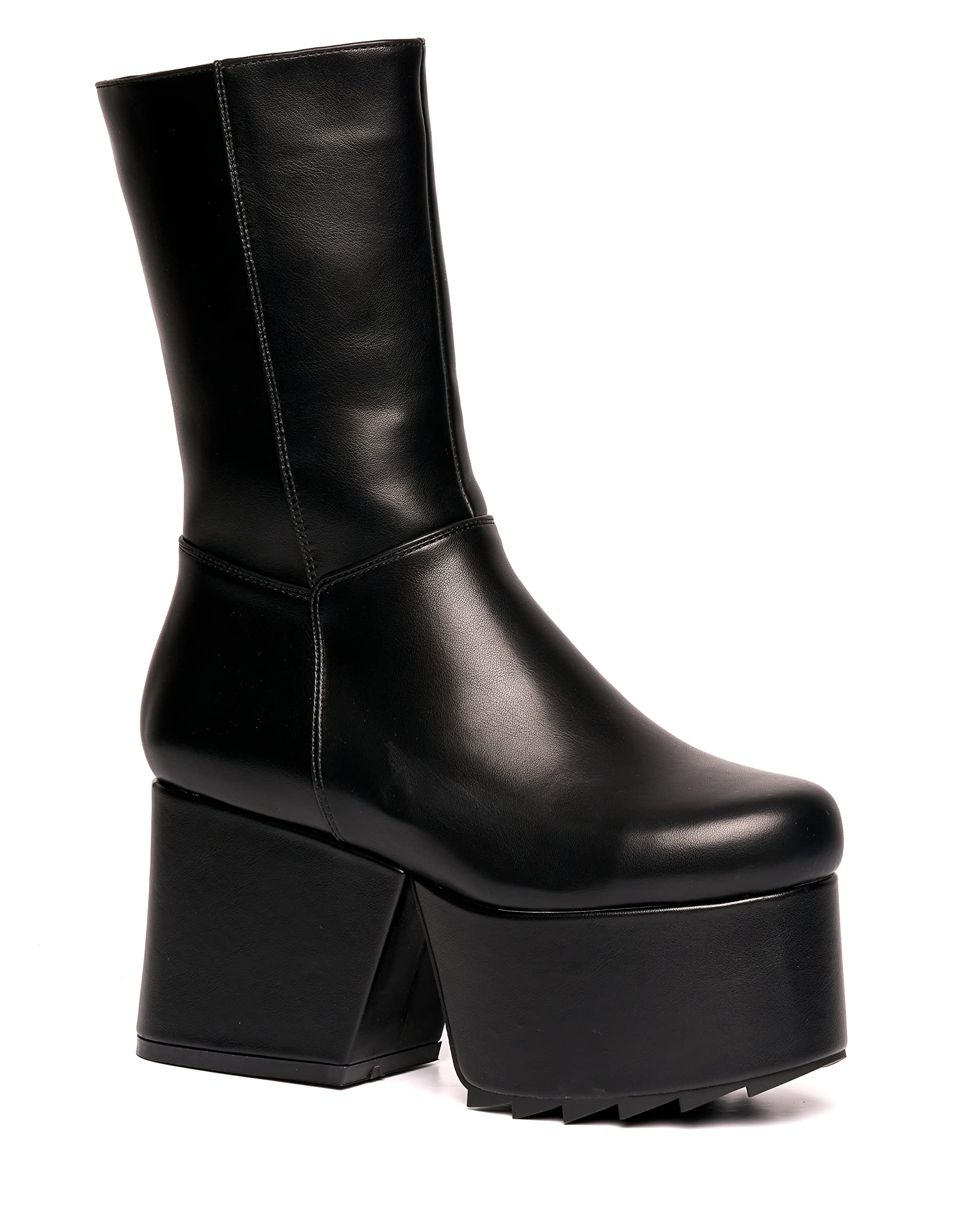 LAMODA - Shadow Cries Chunky Platform Wedge Boots, UK 8