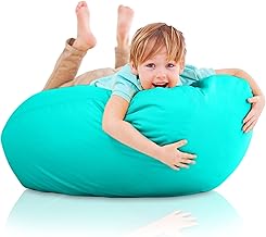 Aiire Children's Bean Bag with Filling Included – XXL Children's Chair for Children's Room Decoration – Chair, Sofa or Bean Bag Giant Turquoise – Original Gifts for Children from 6 to 10 Years Old