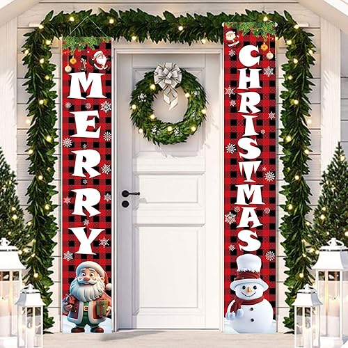 Miniatura 3 de Banderines de tela de Navidad de 21 pies, banderines triangulares, banderines de algodón rojo, verde y blanco, para Navidad, cumpleaños, boda,