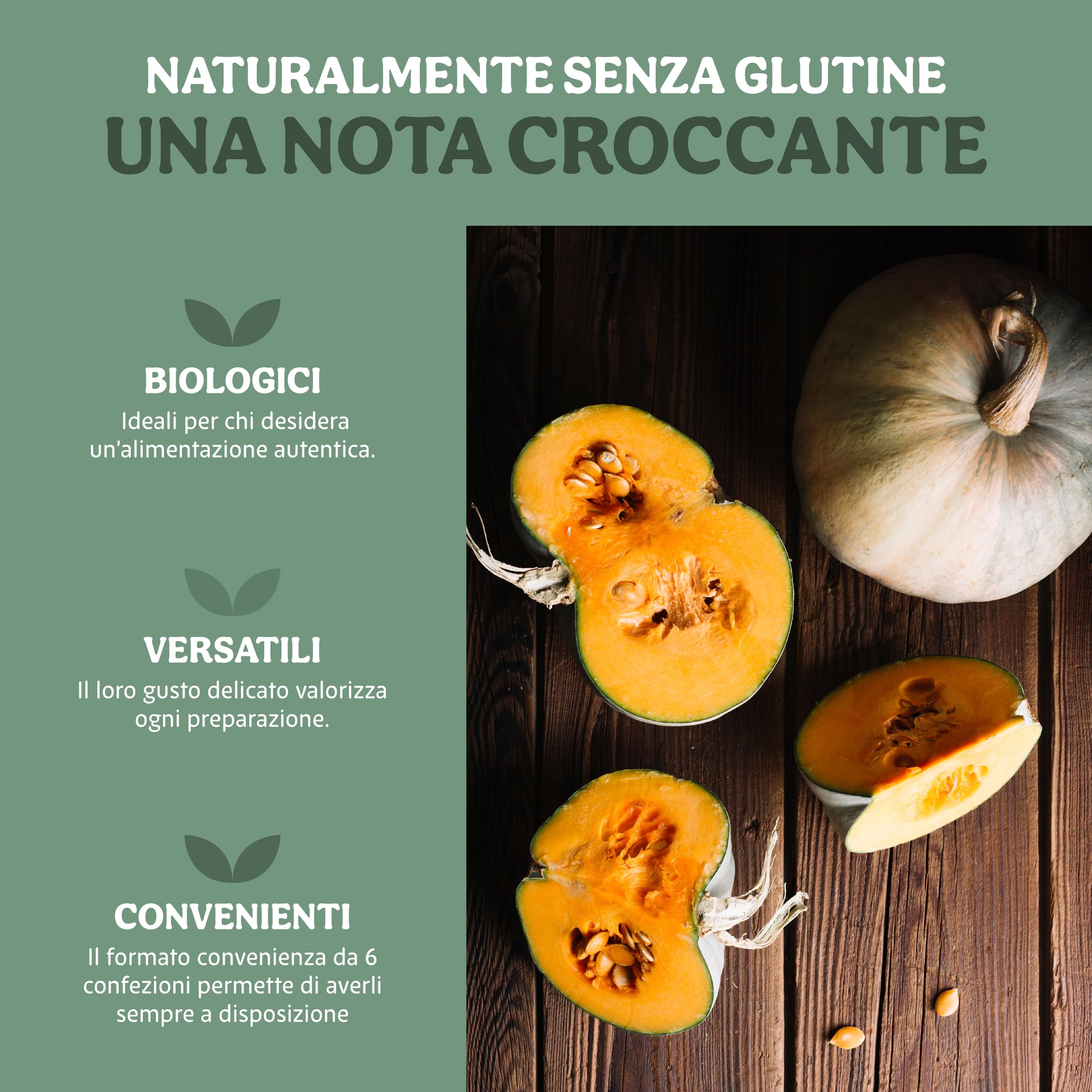 Probios Semi di Zucca Bio - Fonte di fibre e minerali - ideale sia per piatti cotti che crudi - Qualità Premium Semi Zucca - Confezione da 6 (6 x 200 g)