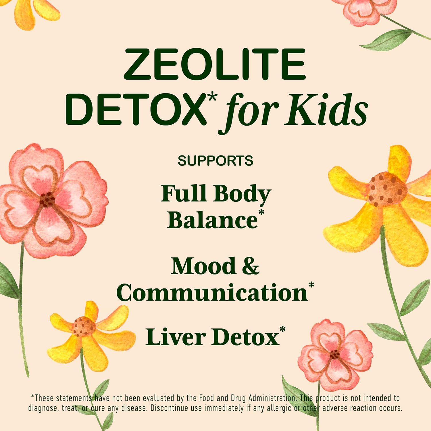 Zeolite Detox for Kids Liquid Drops - Gentle Daily Cleanse & Speech Support with Methylated B12 & Vitamin D - Kids Clinoptilolite Zeolite Drops Detox Cleanse Supplement 2oz - Image 2
