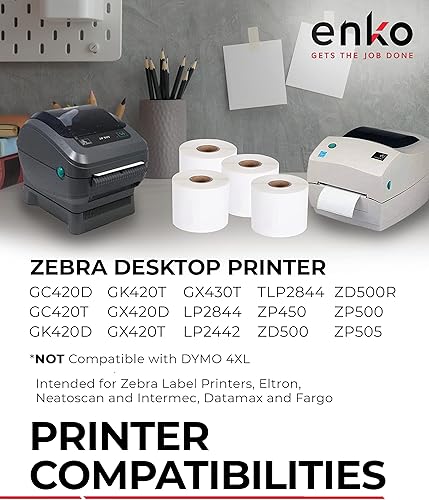 Miniatura 3 de enKo (3 rollos, 1050 etiquetas) Etiquetas térmicas directas de 2-1/4 x 4 pulgadas, calcomanías de Logística de Amazon, etiquetas FNSKU compatibles