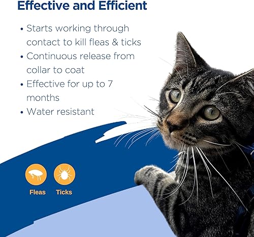 Miniatura 3 de Zodiac Collar de pulgas y garrapatas para gatos, 13 pulgadas