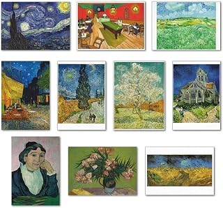 【正規輸入品】ポストカード アート10柄セット「ゴッホ」 ハガキサイズ 名画 おしゃれ 郵便はがき メッセージカード コレクション 輸入商品