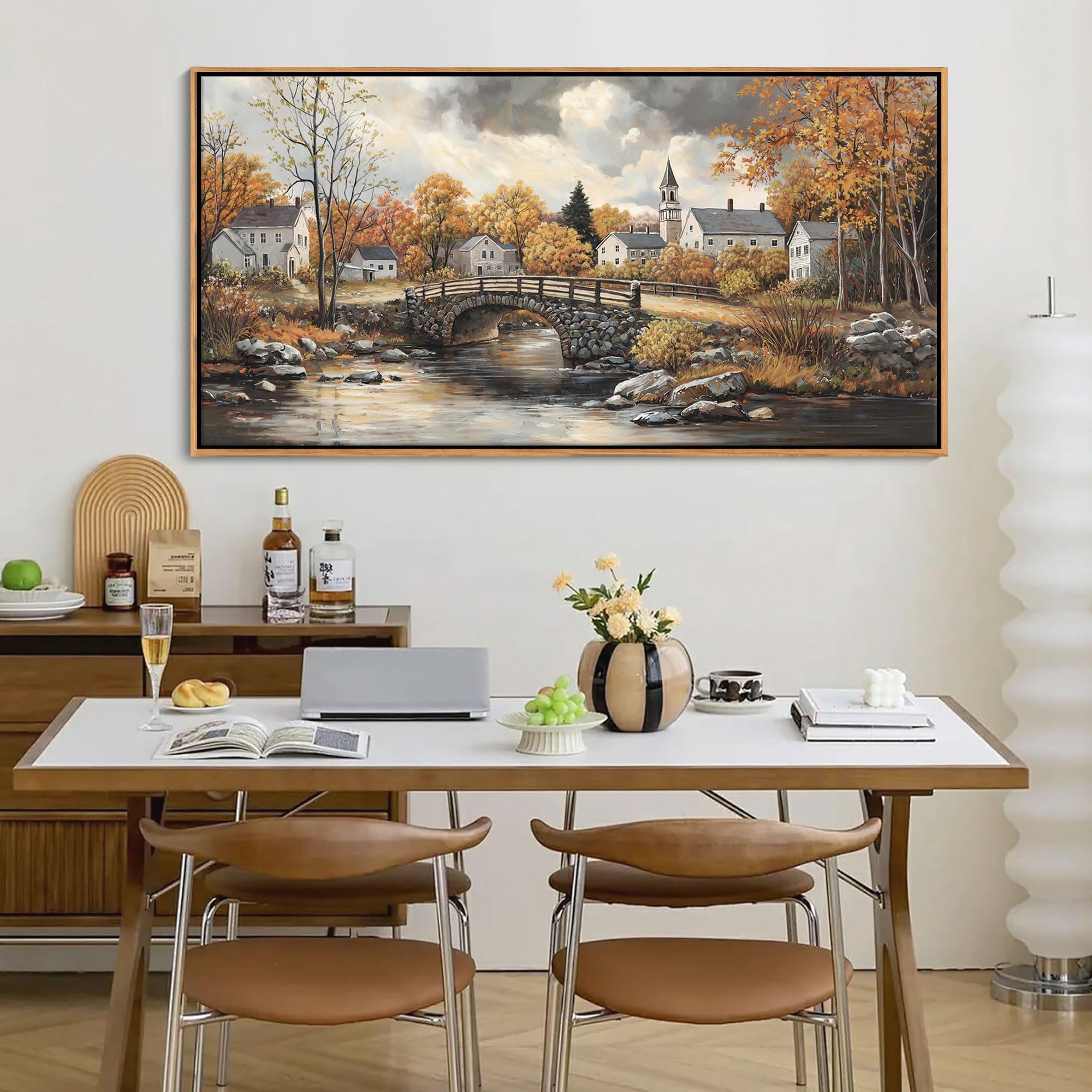 Amazon.com: Canvas Wall Art for Living Room - Bridge Paintings