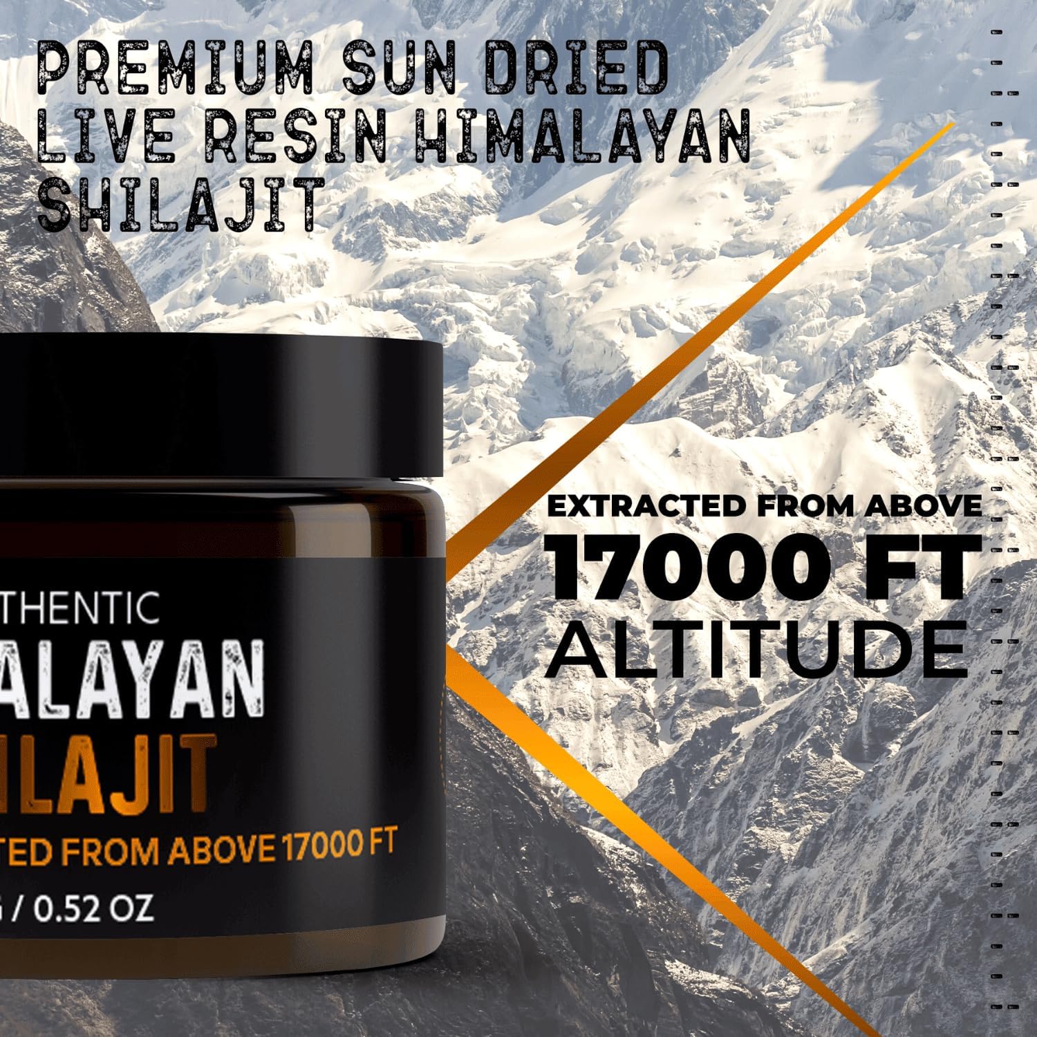 NutroTonic® Authentic Himalayan Shilajit | Most Potent 60 Days Sundried - 40X Nano Filtered Pure Himalayan Shilajit Resin | Ethically Wild Crafted +17000 FT | Premium Quality Guaranteed - 60 Servings