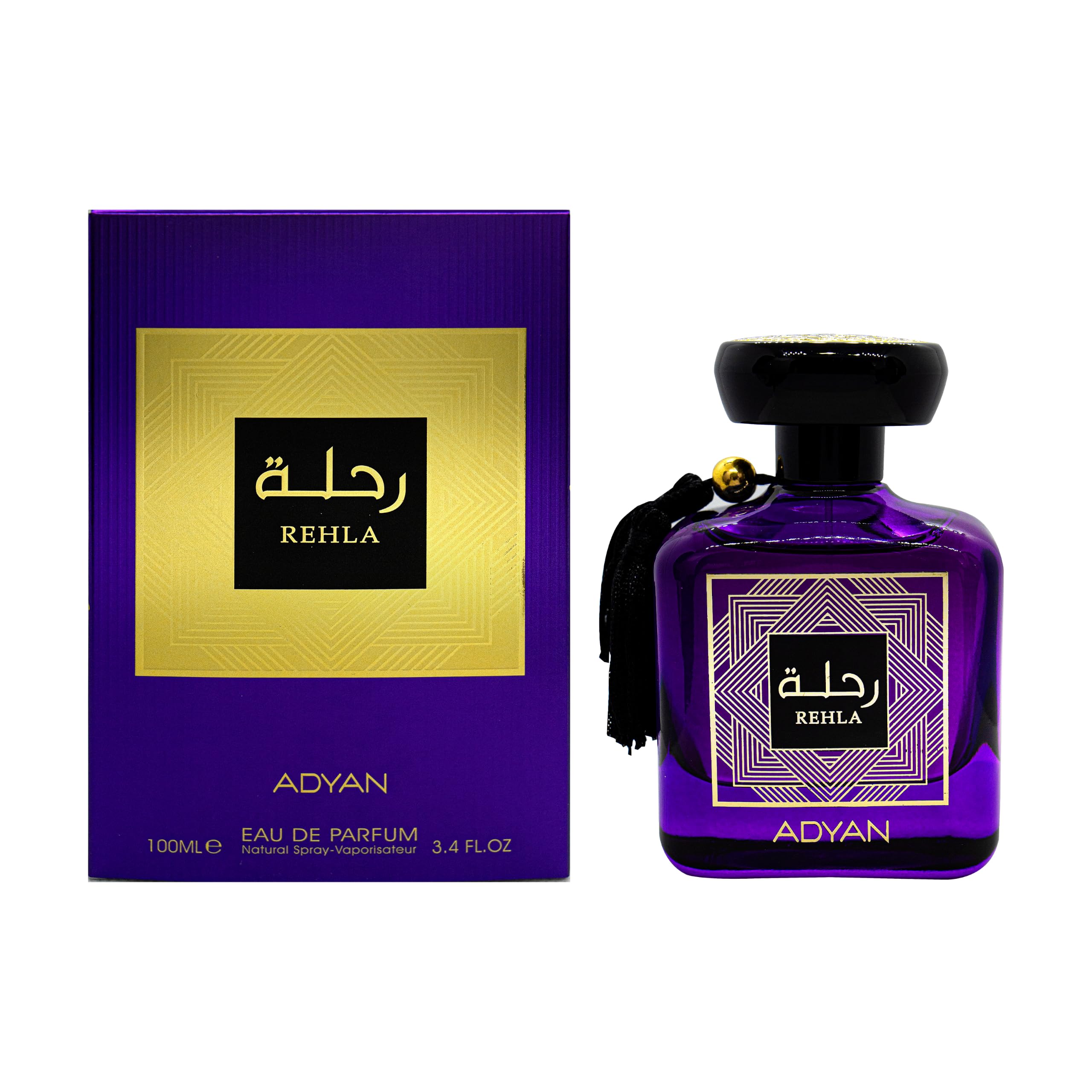 Rehla Eau de Parfum 100ml von Adyan Anfar Since 1950 | für Herren und Damen | orientalischer langanhaltender Attar-Duft in den Vereinigten Arabischen Emiraten hergestellt