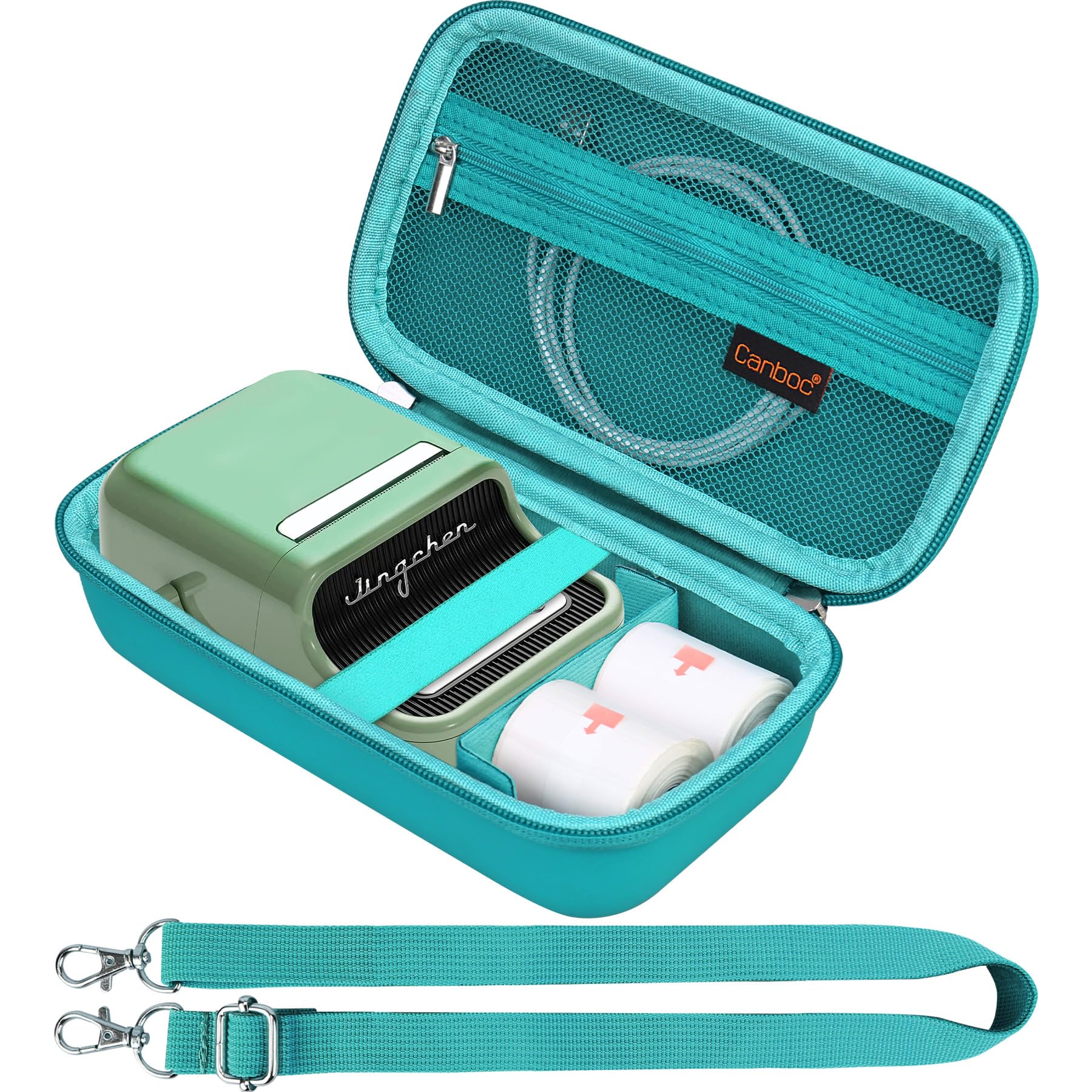 Canboc Carrying Case for NIIMBOT B21 Label Maker, Turquoise (Case Only)