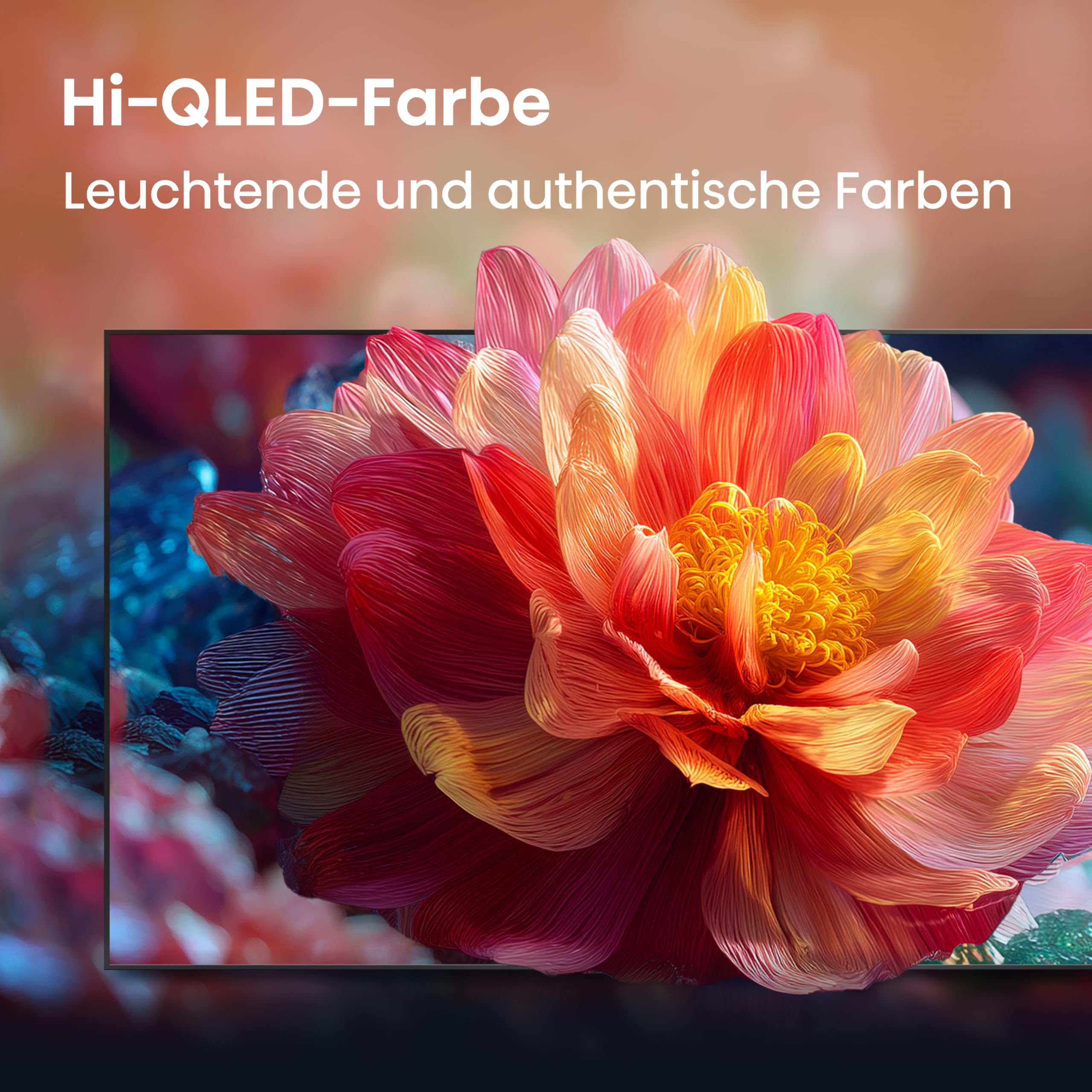 Hisense 55E7DS Fernseher 55 Zoll, 4K UHD QLED, Smart TV, Hi-View AI Engine, 60Hz Game Mode Plus, Dolby Vision IQ, HI-QLED Colour, Filmmaker Mode, AI Smooth Motion, Airplay, Sprachsteuerung[2026]