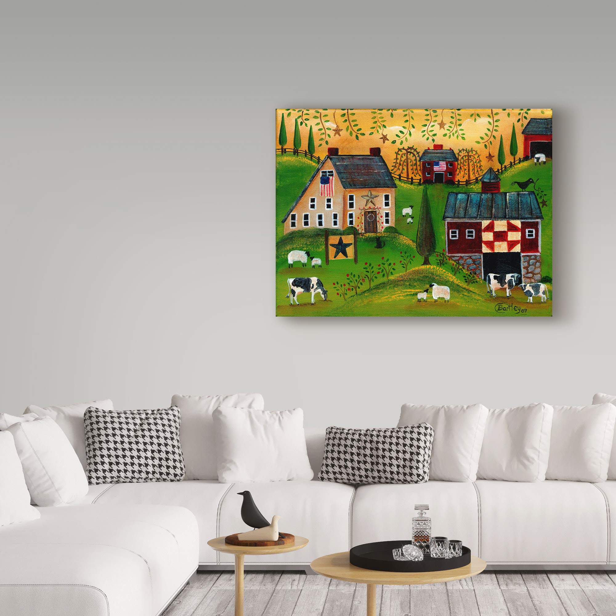 Amazon.com: Trademark Fine Art Salt Box Dairy Farm by Cheryl