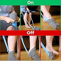 Vista 4 de RMS Kit de ayuda para calcetines – Dispositivo fácil de poner y quitar para poner calcetines y quitar calcetines o medias para hombres y mujeres