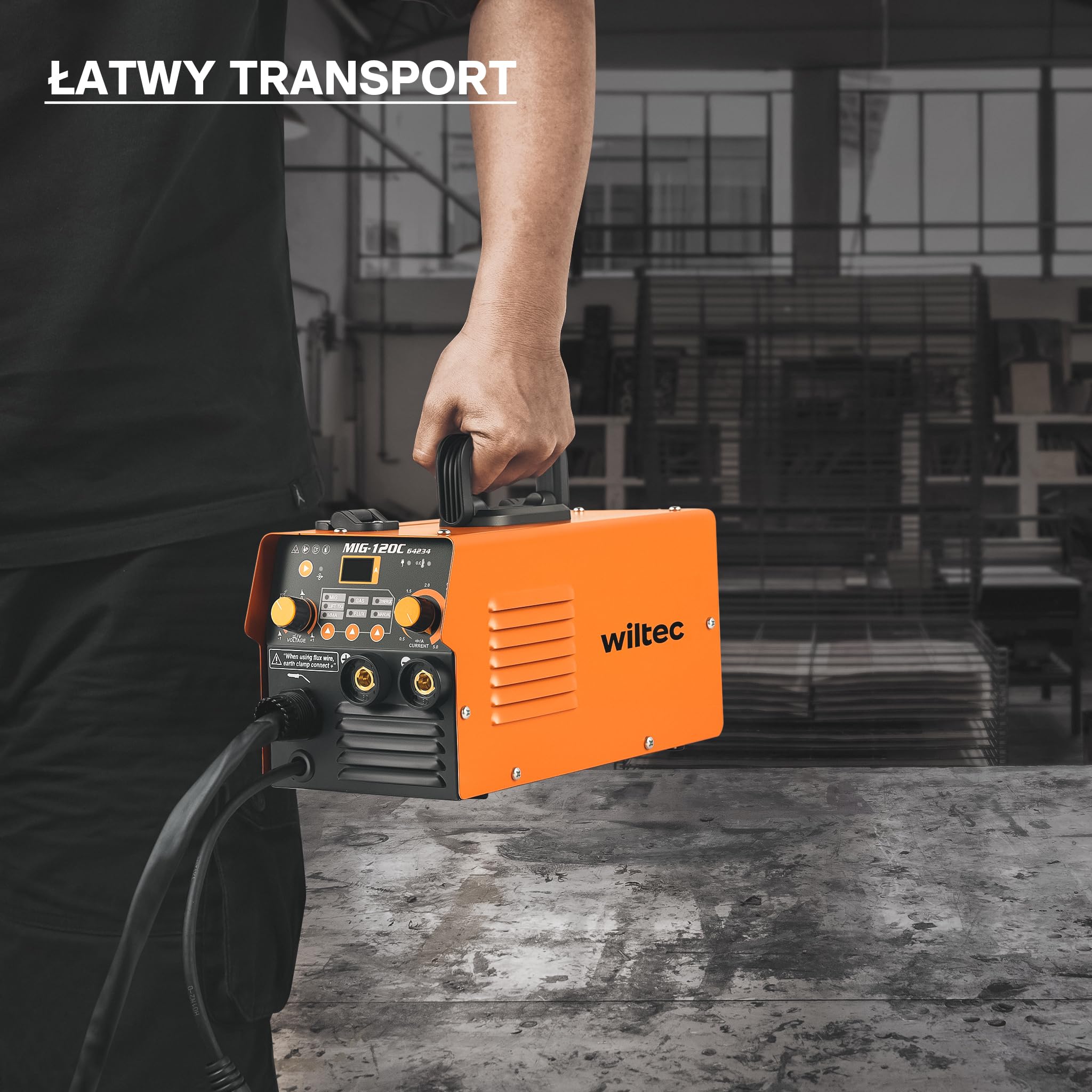 XPOtool IGBT spawarka elektryczna cyfrowa 120A dla MIG, MMA/E-Hand, Flux i spawania WIG/TIG FCAW
