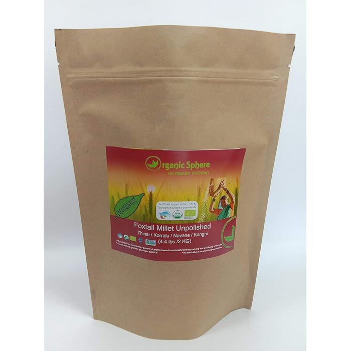 Buy Organic Foxtail Millet 2 lbs Authentic Whole Grain with fiber