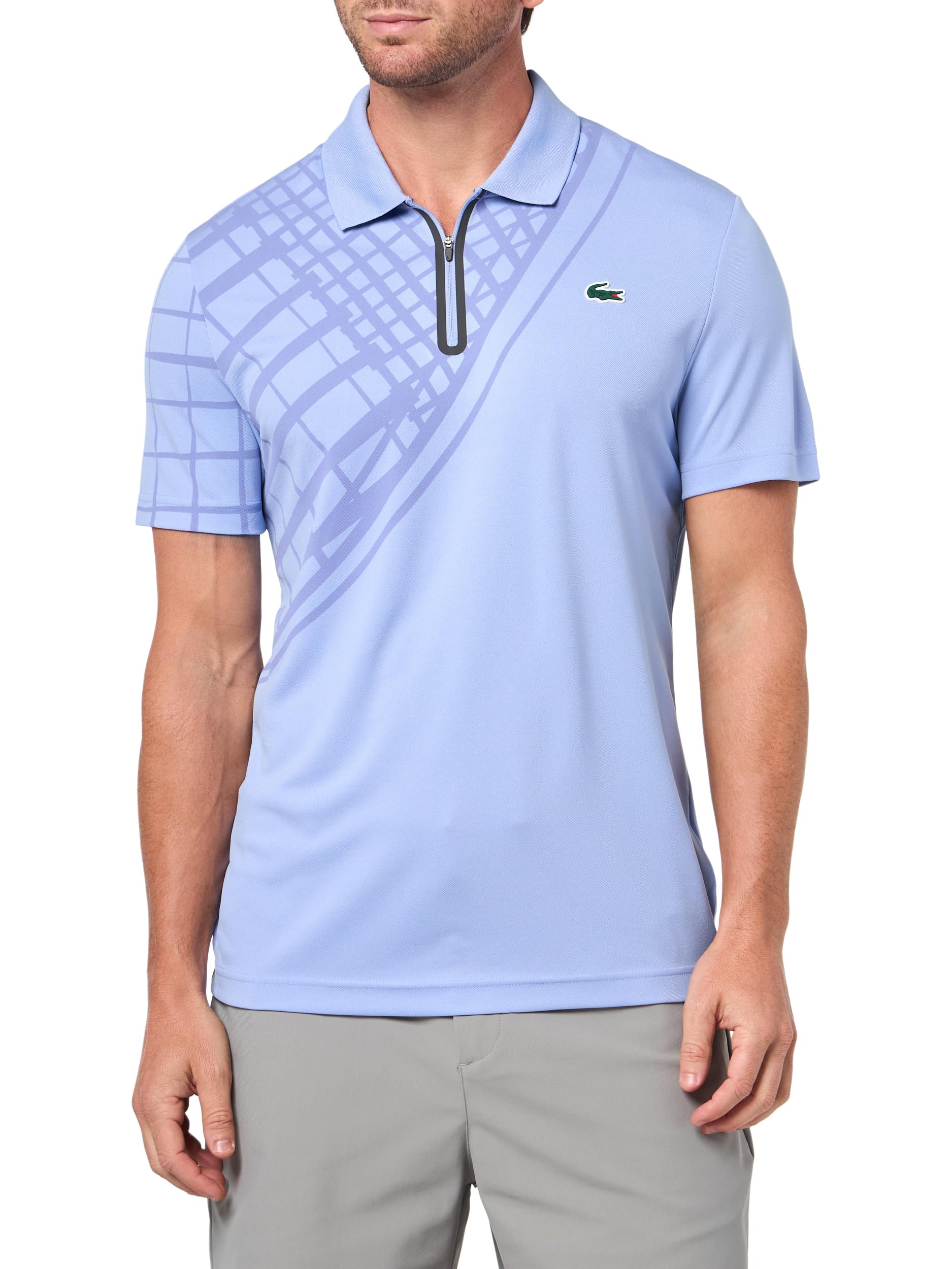 

                                                    Lacoste Men's Sport Ultra-Dry Printed Slim Fit Ten