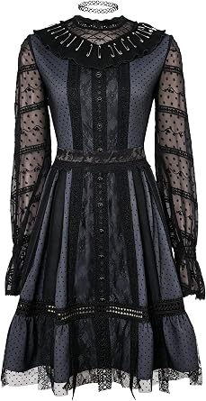 Women Girls Lydia Deetz Dress Costume Halloween Lydia Deetz Black Dress Gothic Outfits