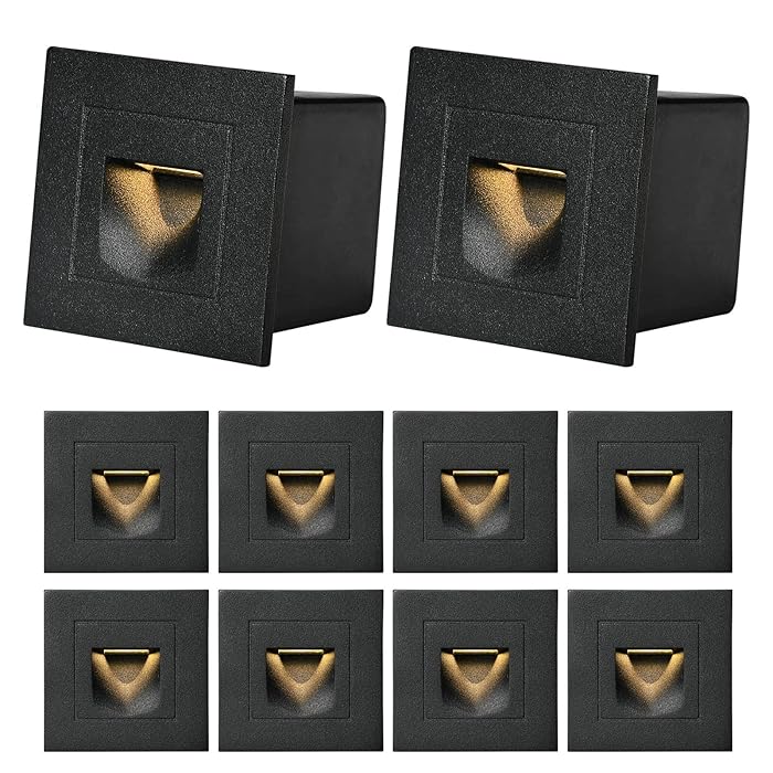 Buy LED 1w 10pack Recessed Step Light 3000K IP65 Waterproof Recessed