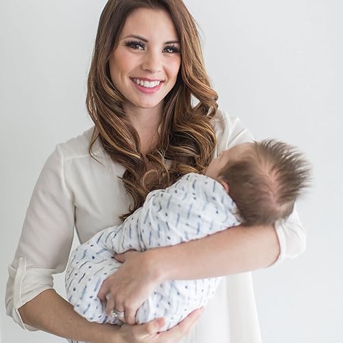 Miniatura 5 de SwaddleDesigns Mantas de muselina de algodón para bebé, niño y niña, mantas neutras para recién nacido, registro de bebé y regalo, 46 x 46 pulgadas,