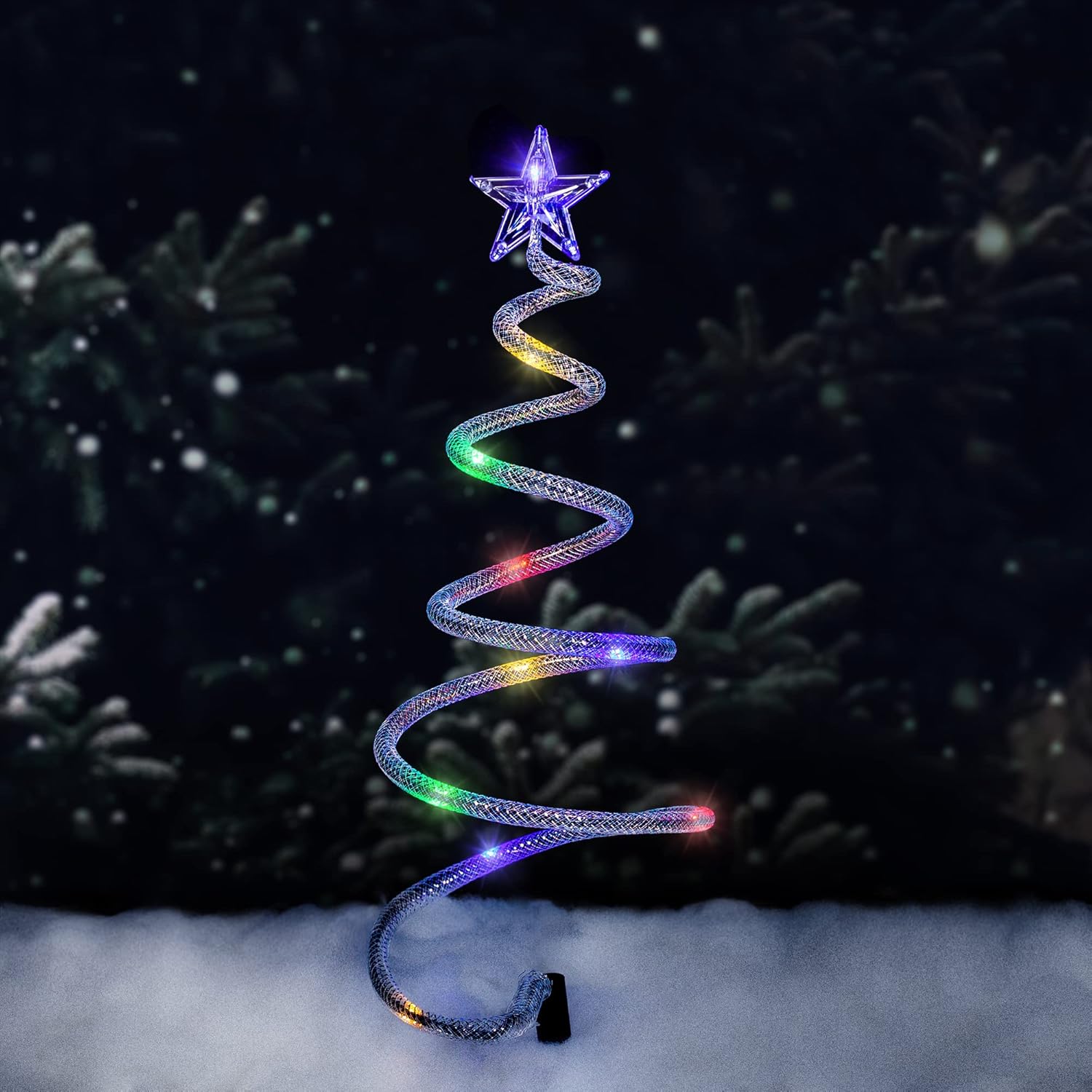 Albert Austin Spiral Christmas Tree LED Lights 10 LED Lights