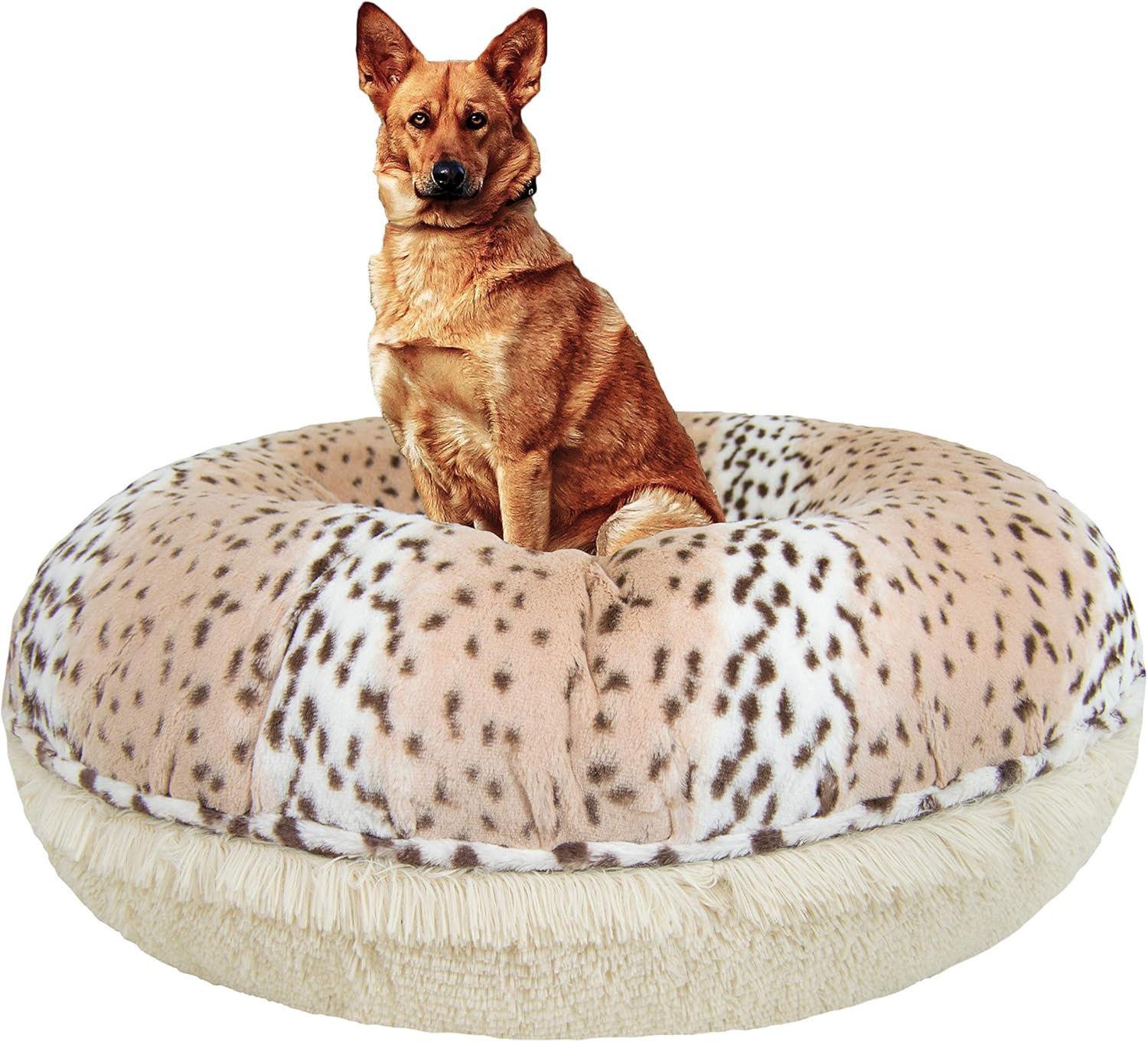 snow leopard dog bed