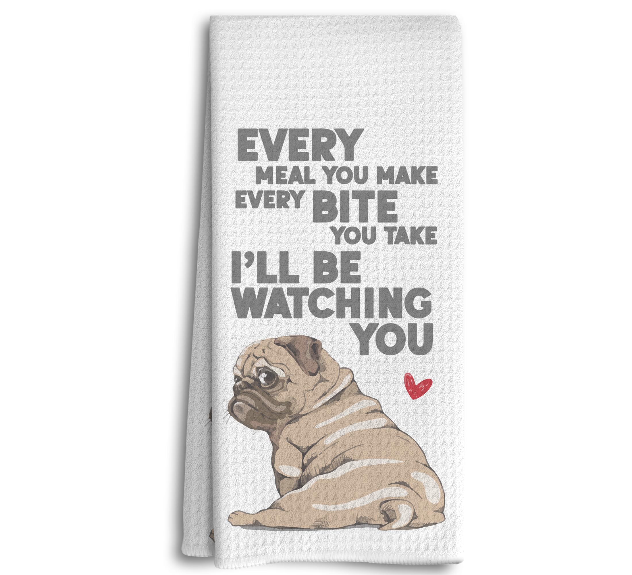 117-ZL-mj-pug Paños de cocina y paños de cocina