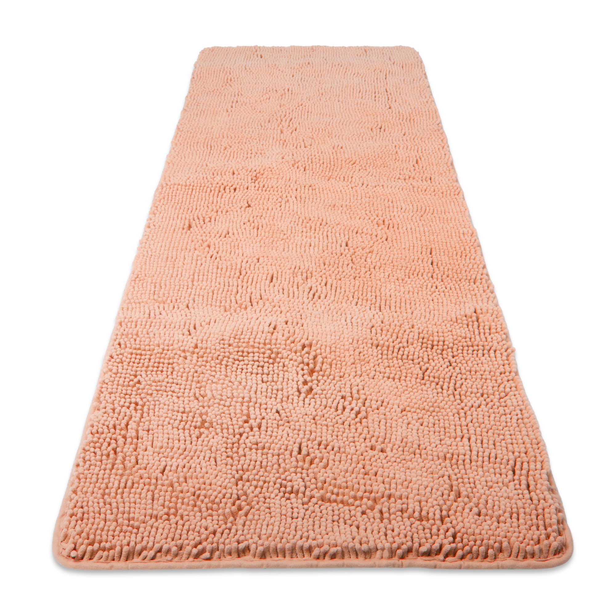 Yeaban Chenille Dusty Pink Bathroom Runner Rug 24"x60" — image 1
