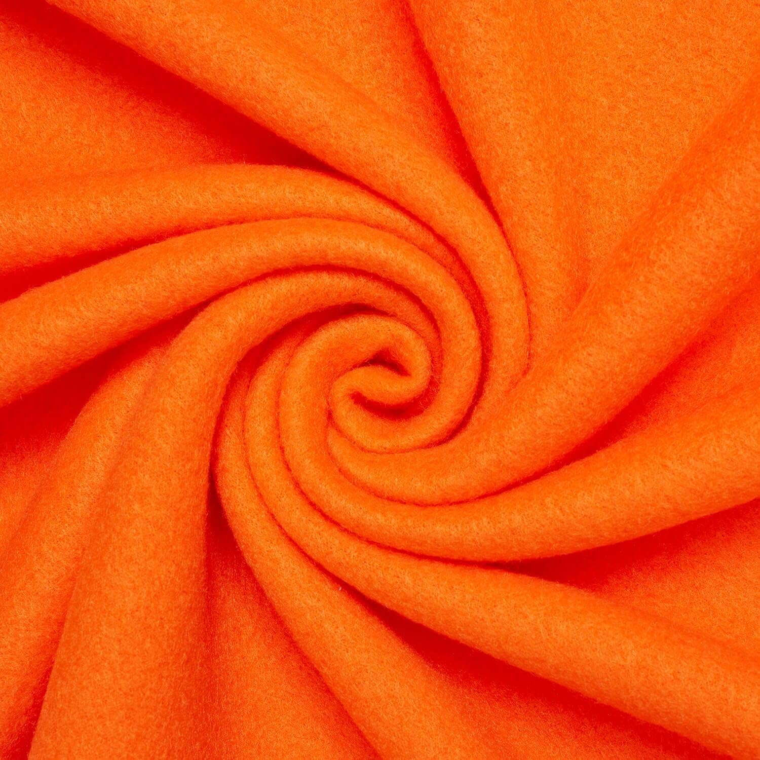 Polar Fleece Brushed Polyester Insulating Thick Warm Soft Anti Pill Fabric by The Yard - for Sewing Or Quilting, Apparel, Accessories, Decor, & More - Orange (5 Yards)