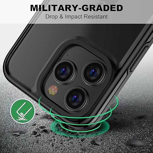 Miniatura 3 de Funda compatible con iPhone 15 Pro Max para mujeres y hombres, delgada, dura, translúcida, mate, a prueba de golpes, funda protectora para iPhone 15