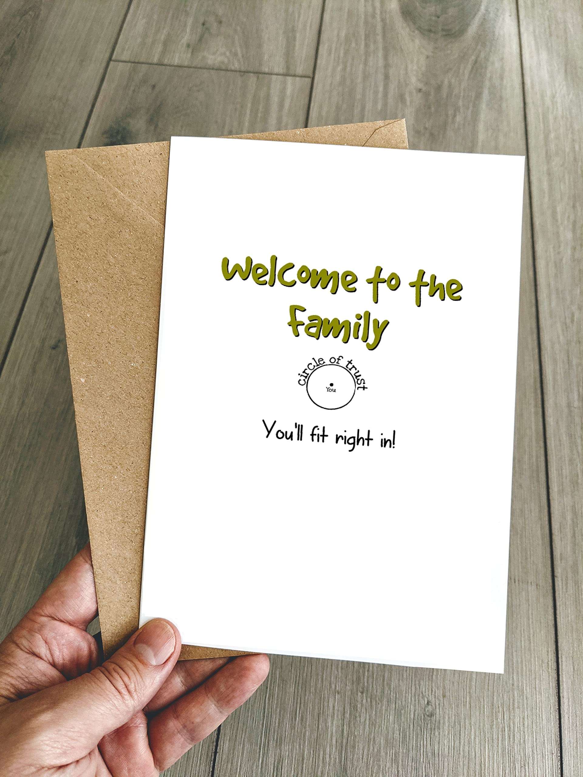 "Welcome To The Family" Daughter-in-Law Wedding Card – A5, With Envelope, Pickture-This-1039788