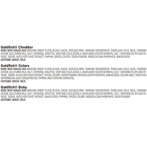 Miniatura 51 de Goldfish Dynamic Duo Colors Crackers, Cheddar y sabor Blasted Xtra Cheddar, paquete de bocadillos de 0.9 onzas, caja de 20