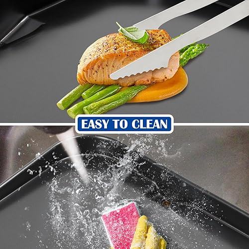 Miniatura 7 de Placa de parrilla para parrilla Ninja Woodfire OG700 Series Outdoor Grills, Ninja XSKGRDPLT Woodfire Grill Flat Top Plancha Accesorios de placa de