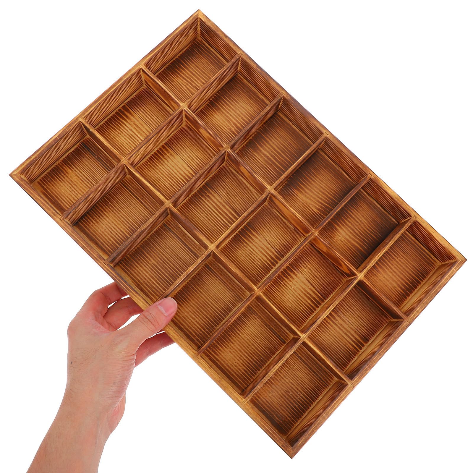 Organizador Compartimentos 18 Diseño con para Multicompartment de Ropa Interior y Calcetines de Madera Clasificar y Almacenar de Forma Versátil y Elegante Prendas y Accesorios