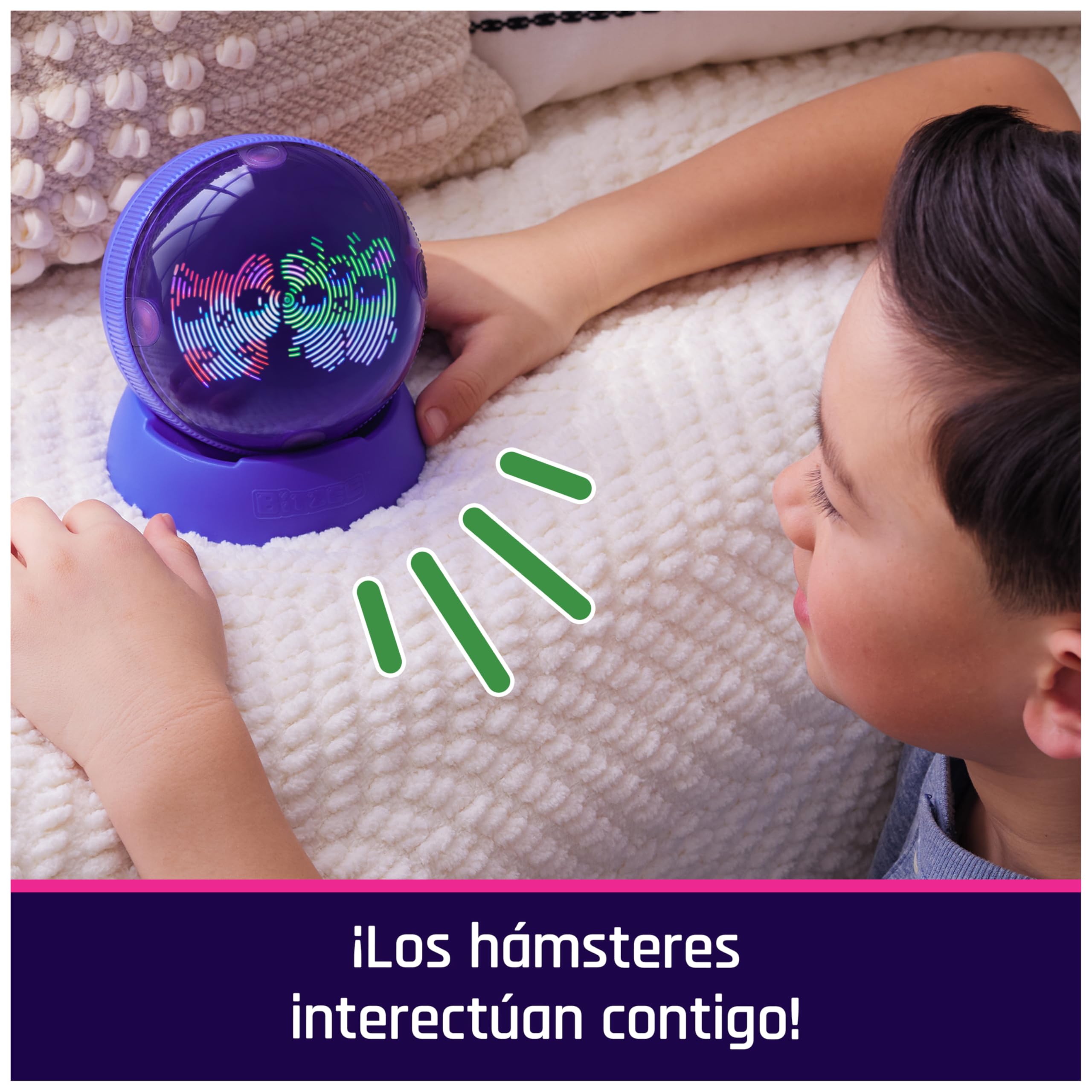 Bitzee - Mascota Digital Hamster Ball - Mascota Virtual con 20 Hamsters - Mascota Interactiva Que Rueda y Reacciona al Tacto con Interacciones y Sonidos - Juguetes Niños 5 Años +