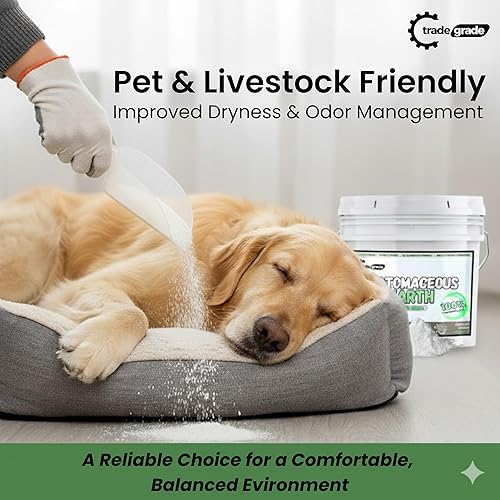 Miniatura 5 de Polvo de tierra de diatomeas para plantas, hogar y mascotas, cubo de 1.5 galones  Tierra de diatomeas multiusos para jardinería, mejora del suelo y