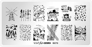 B070 Campfire Stories Stamping Plate for Nail Art Design